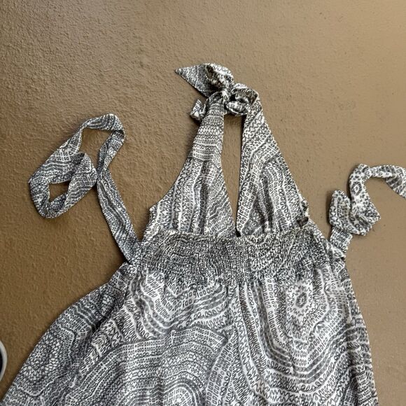 Origem MAXI Dress Size Large BOHO Luxury Hippie Summer Dress Old Gold Brooch - Picture 12 of 16